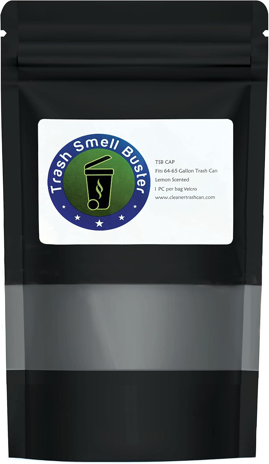 64 Gallon Trash Can Cover Odor Eliminating Bag with Elastic Band Lemon Scented Durable Chemical