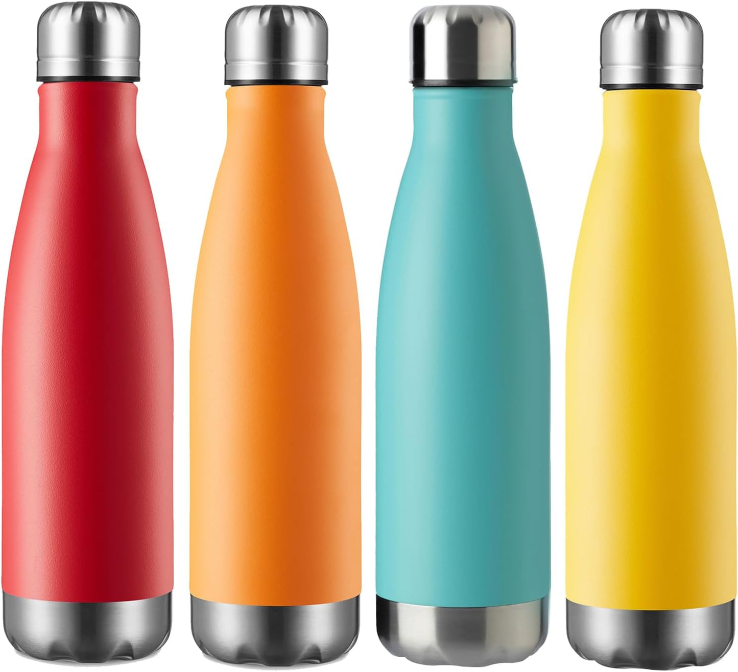 MEWAY 17oz Sport Water Bottle Vacuum Insulated Stainless Steel Leak-Proof Double Wall Cola Shape