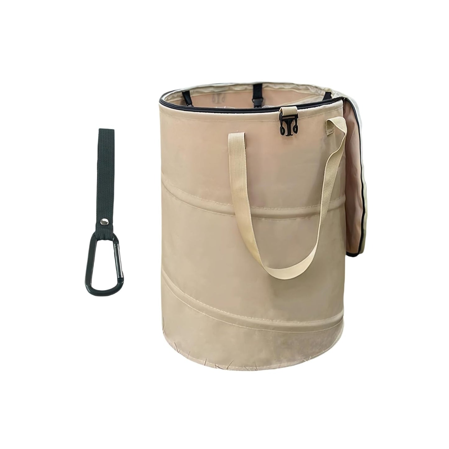 Collapsible Trash Can with Lid, Foldable Camping Trash Can, Outdoor Recycle Bin for Clothes and