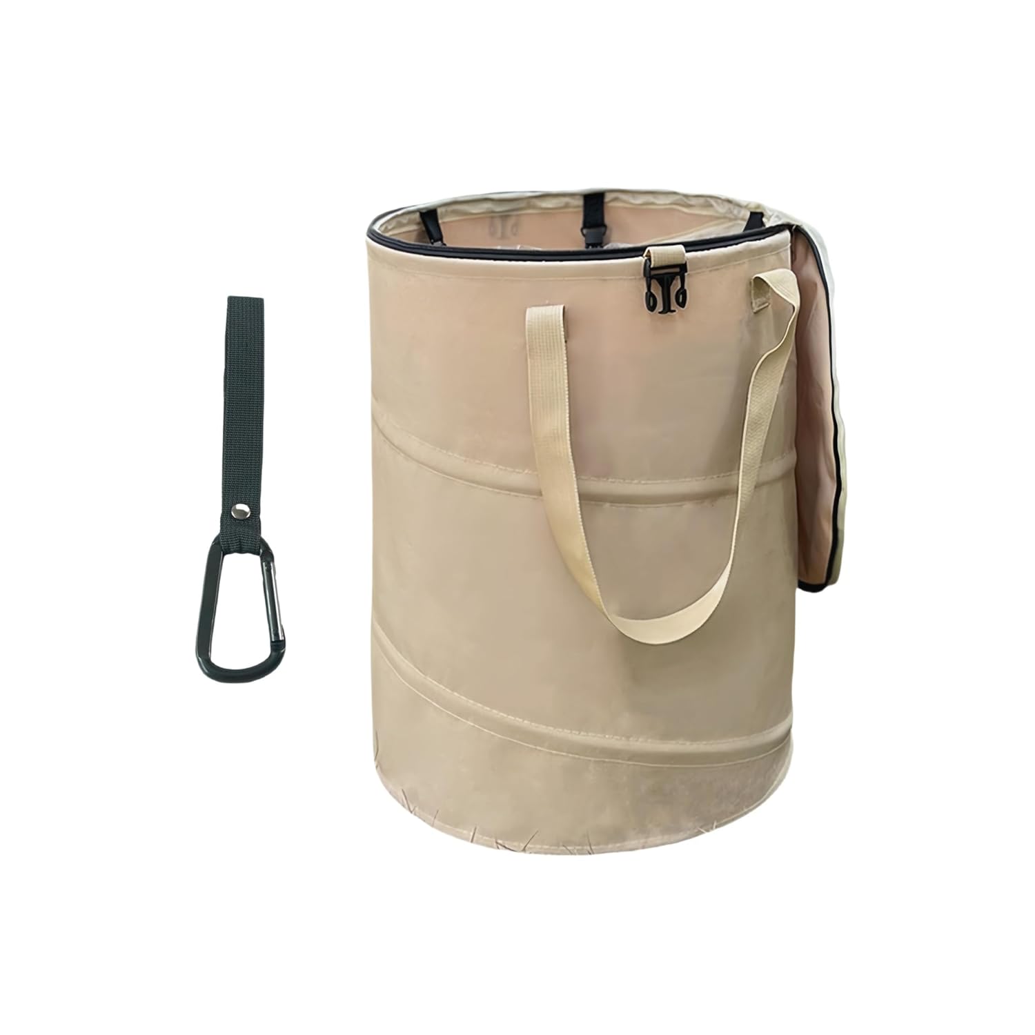 Collapsible Trash Can with Lid, Foldable Camping Trash Can, Outdoor Recycle Bin for Clothes and