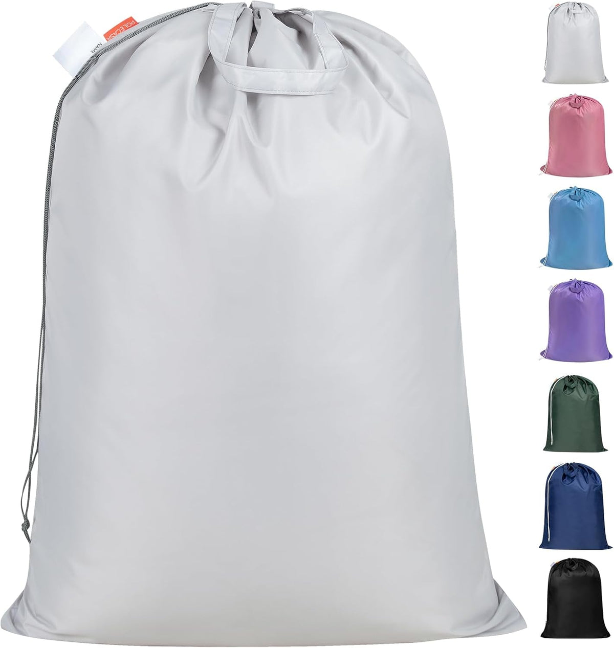 Polecasa Extra Heavy Duty Large Laundry Bag with Sturdy Handles, ID Tag & Drawstring Closure, 28 x
