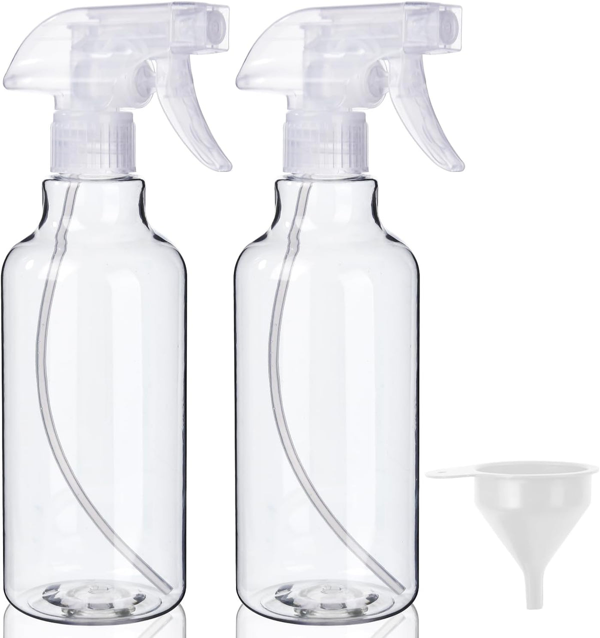 Airbee Plastic Spray Bottles (2-Pack, 16.9 Oz) Spraying, Clear