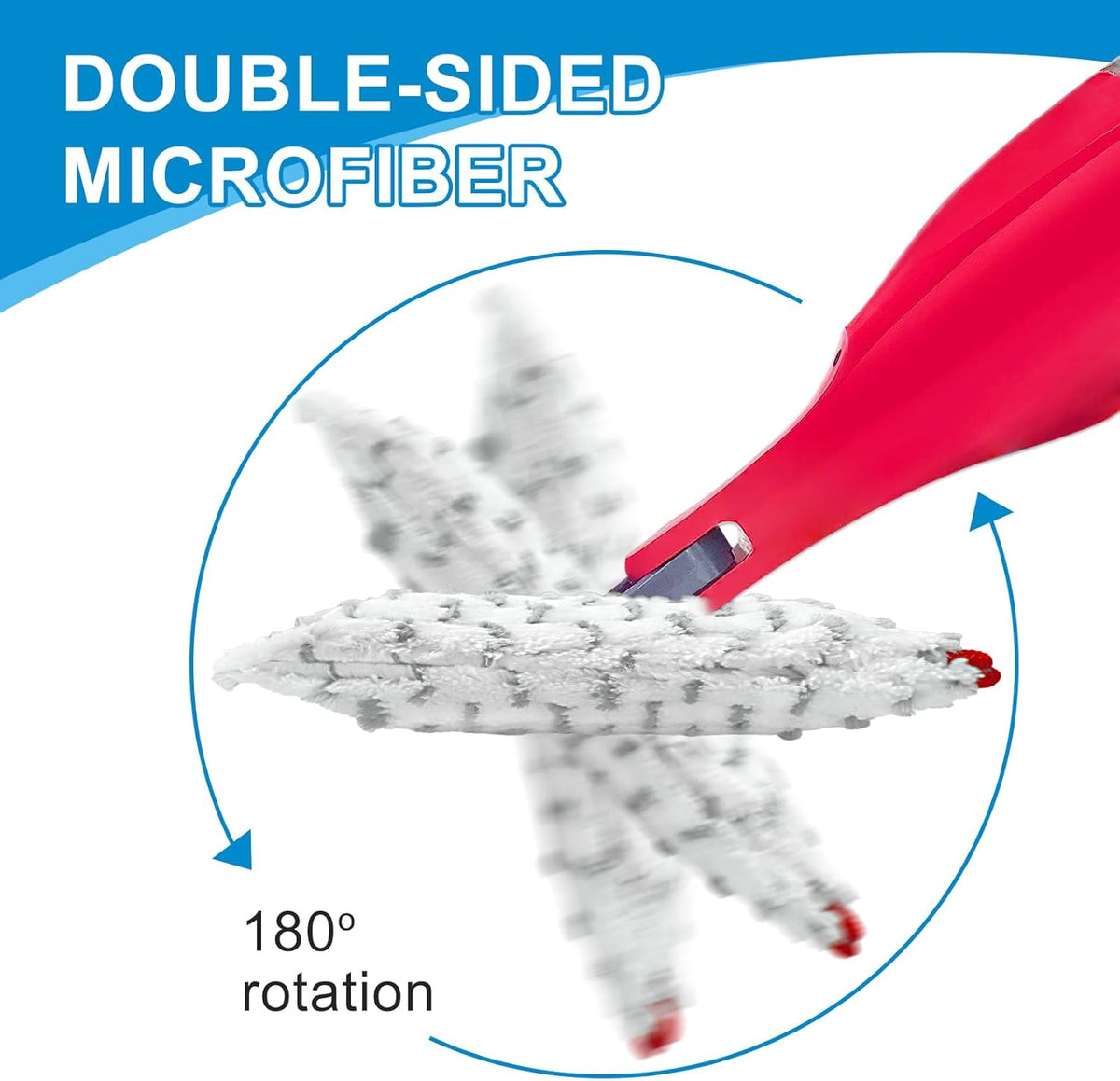 Microfiber Spray Mop Pads Compatible with Promist MAX Spray Mop, Mops Refills for Ocedar Replace