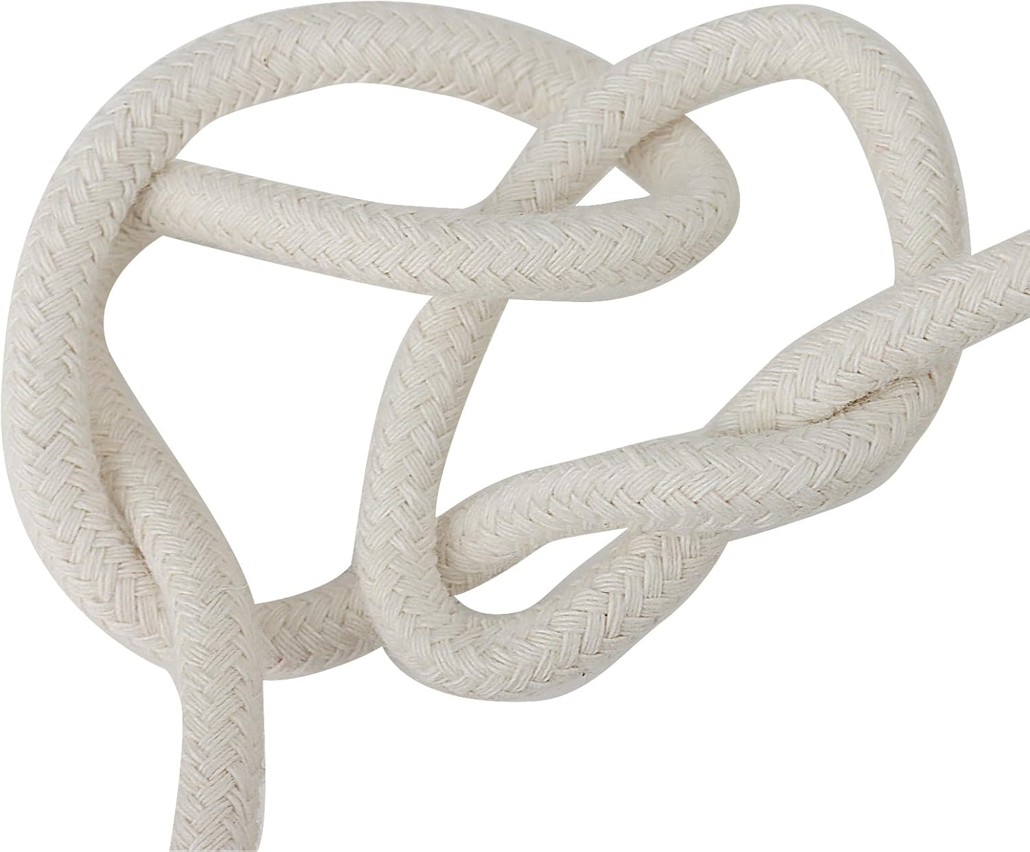 SOUJAP 328 Feet Cotton Clothesline Rope, 1/4 Inch White Cotton Clothesline Rope for DIY Decoration