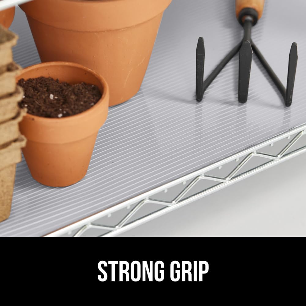 GORILLA GRIP DuraGuard Shelf Liner, Non-Adhesive Cabinet Liners for Kitchen Drawers, Shelves