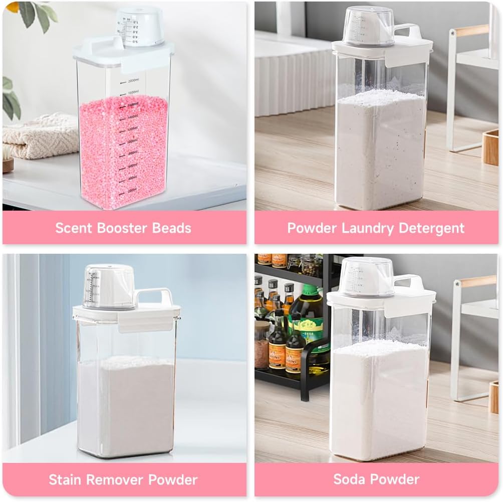 Tokokimo Laundry Powder Dispenser, Laundry Detergent Dispenser for Laundry Room Organization and
