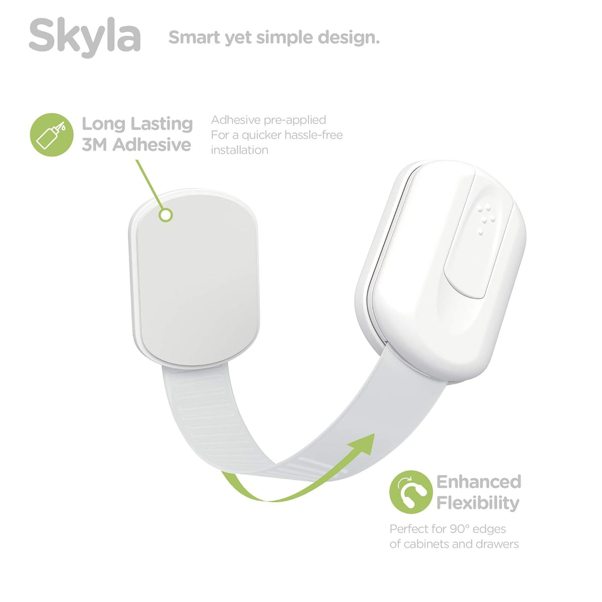 Baby Proofing Child Safety Locks (2 Pack) by Skyla Homes - The Safest, Quickest and Easiest 3M