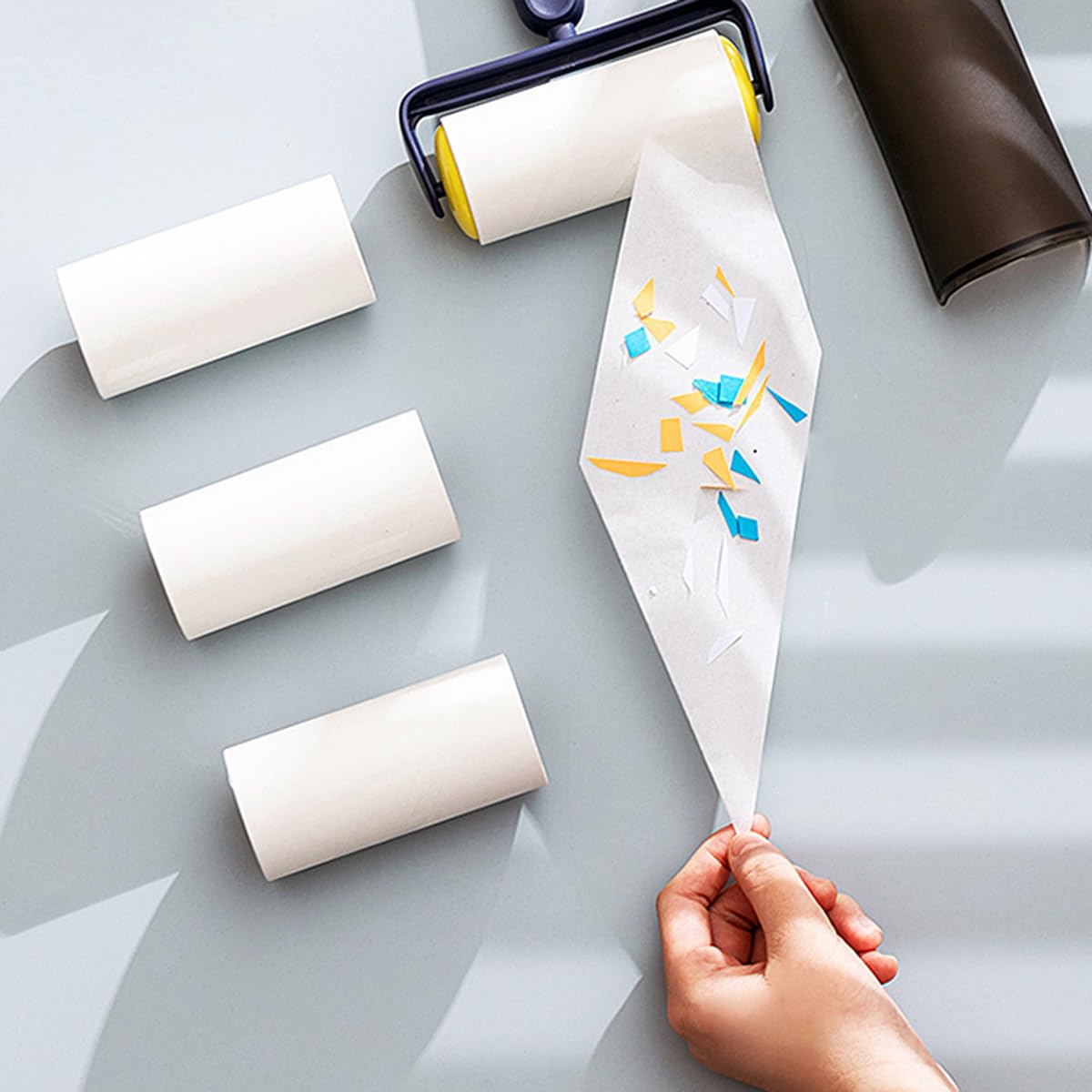 Lint Roller Refills 4 inch Extra Sticky Pet Hair Roller Replacement Refills Only, Inside Diameter