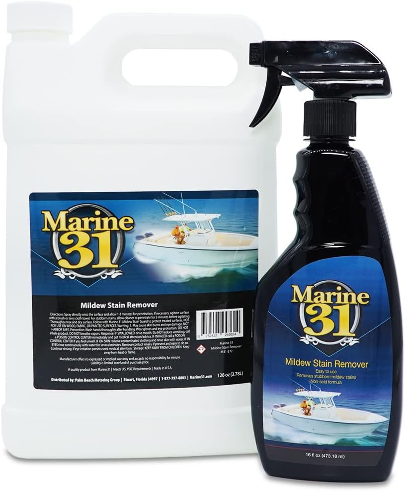 Marine 31 Mildew Stain Remover & Cleaner - Marine & Boat, Home & Patio, Bathroom & Shower Cleaner