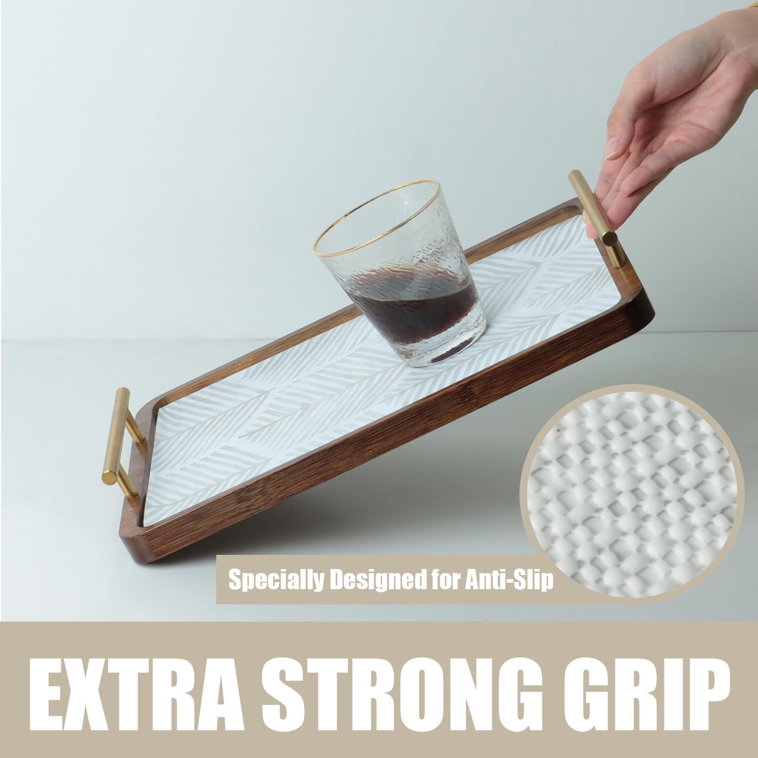 Shelf Liners for Kitchen Cabinets, Non Adhesive and Strong Non-Slip Shelf Cabinet Drawer Liners for