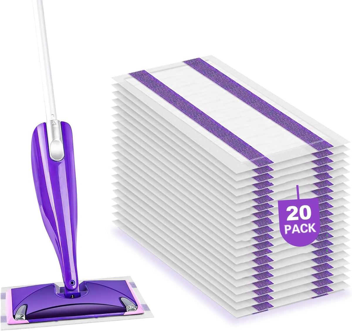 Mop Pad Refills Compatible with Swiffer WetJet Spray Mop, Wet Jet Mopping Pads for All Purpose