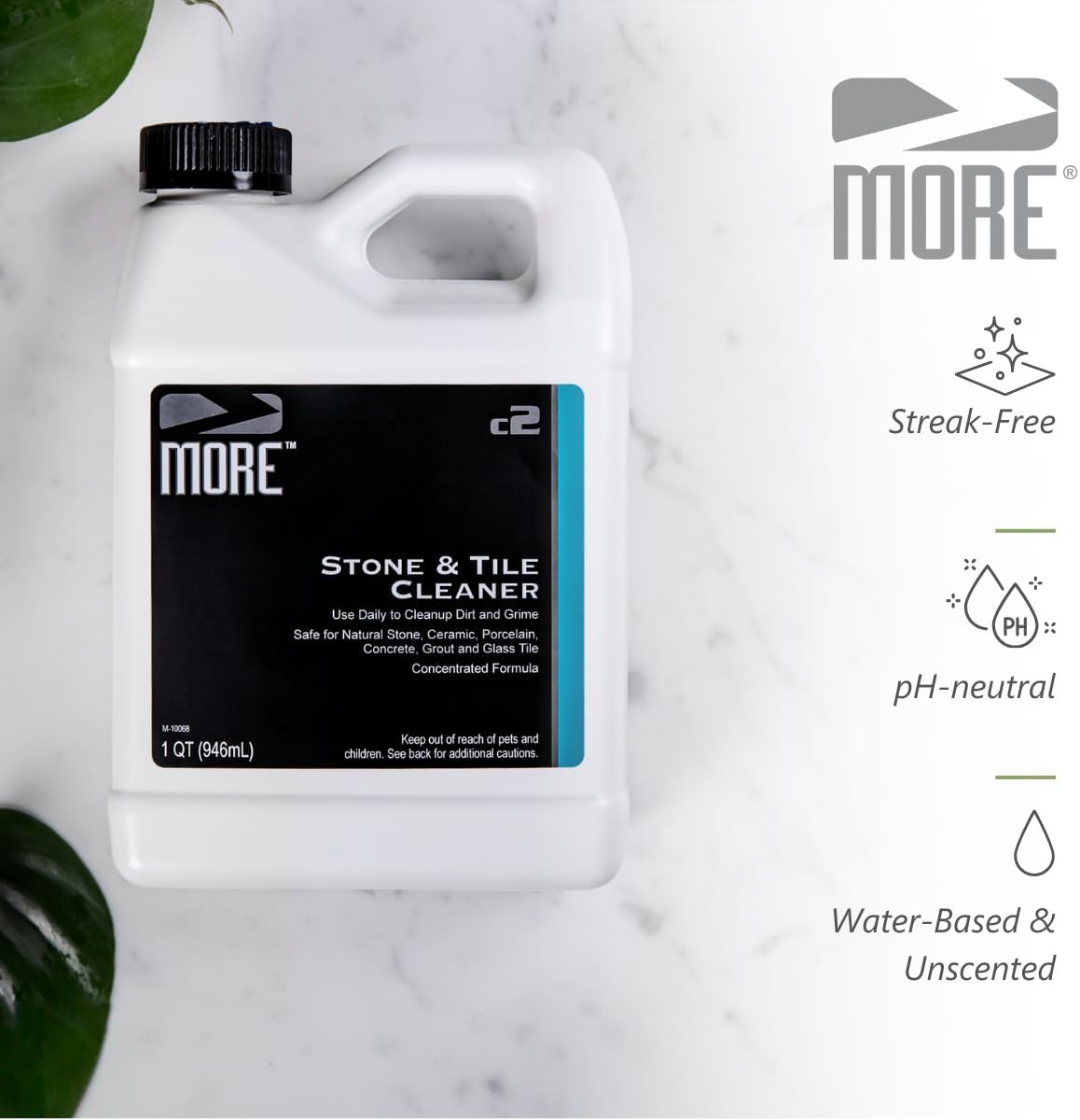 MORE - Stone & Tile Cleaner - Grout & Floor Cleaner for Natural Stone, Marble, Concrete, Ceramic, &