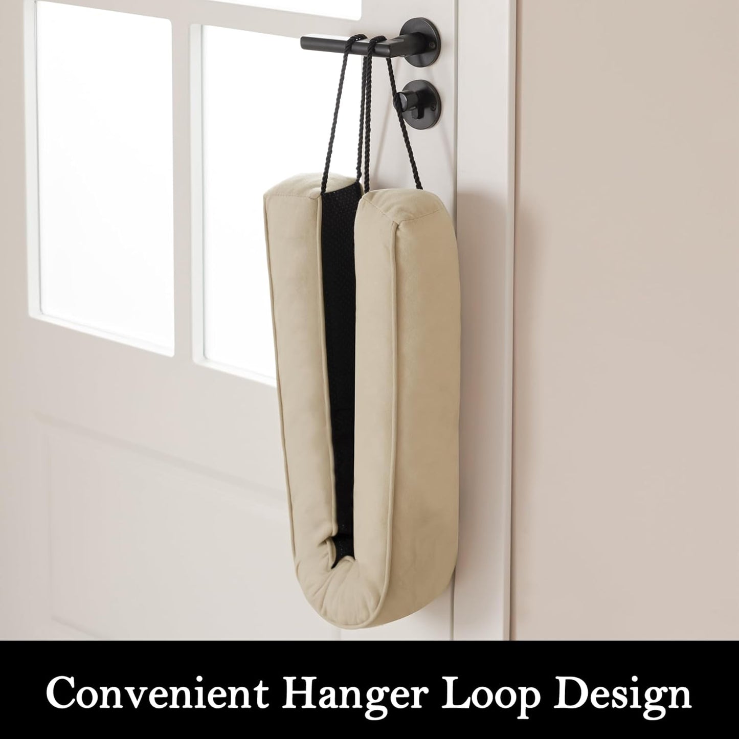 Sunolga 38" Door Draft Stopper Blocks Hot and Cold Air with Removable Washable Cover for Gaps Up to