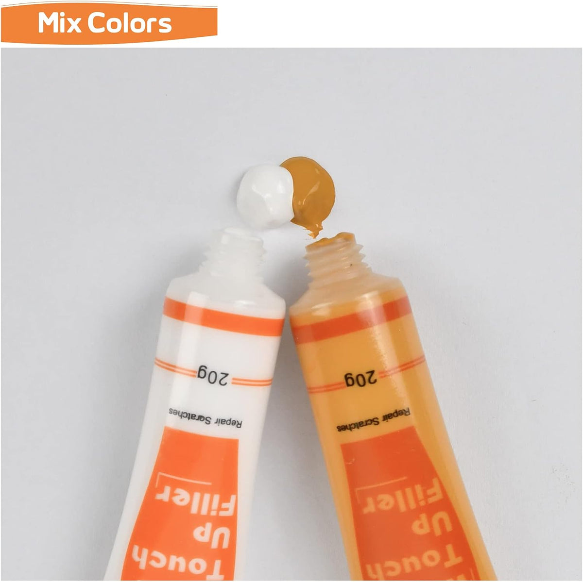 REALINN Wood Furniture Repair Kit 8 Light Colors- Wood Fillers and Touch Up Markers, Repair