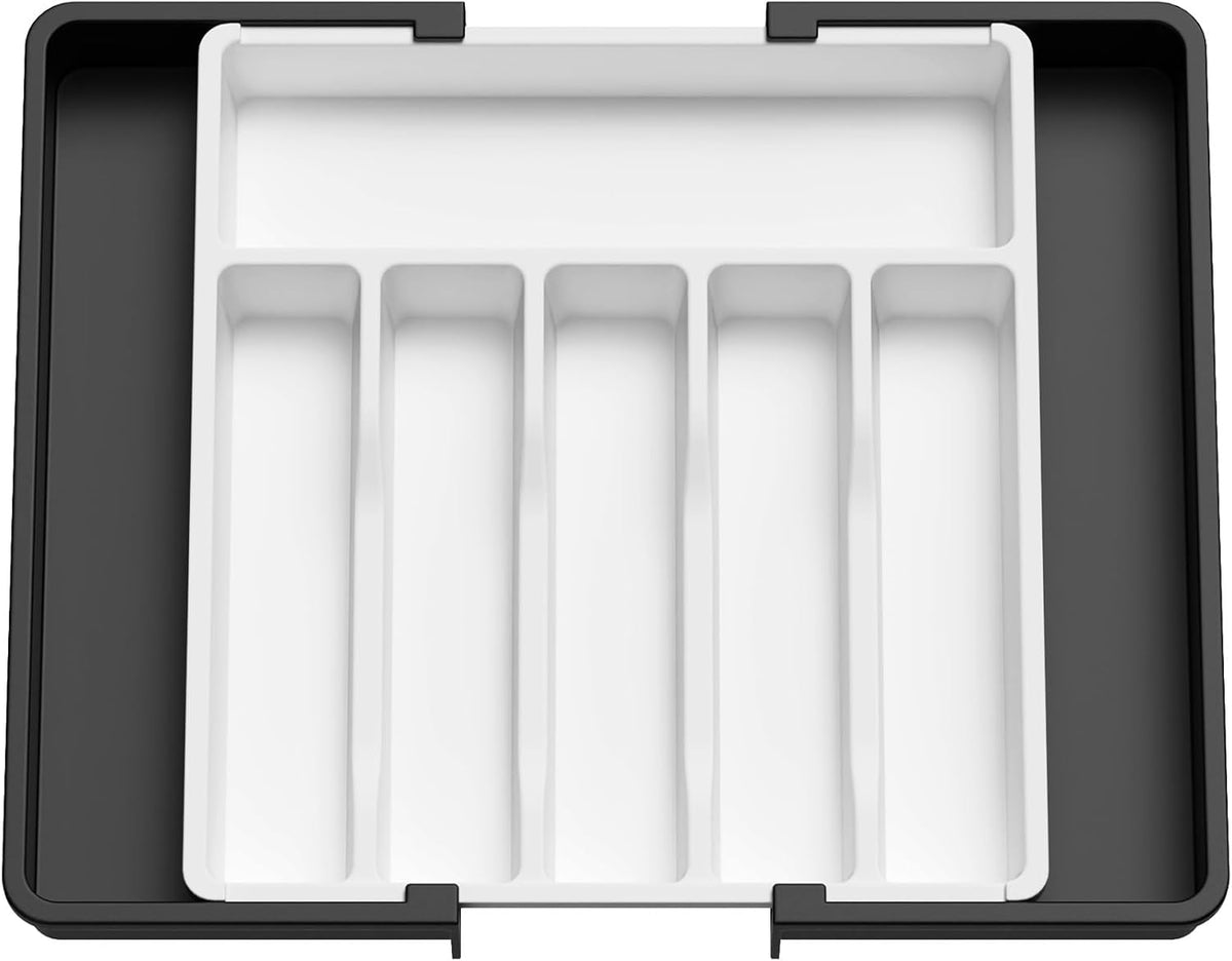 Lifewit Silverware Drawer Organizer, Expandable Utensil Tray for Kitchen, BPA Free Flatware and