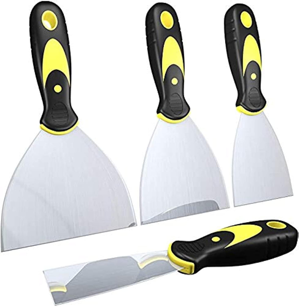 DEKEones Putty Knife Scrapers, Spackle Knife, Metal Scraper Tool for Drywall Finishing, Plaster