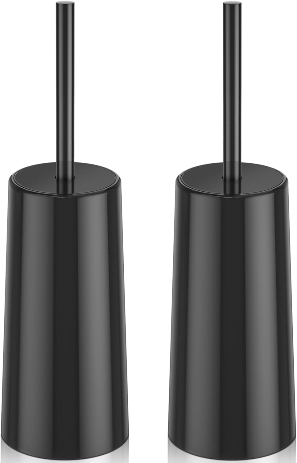Toilet Brush and Holder, 2 Pack Toilet Brush Stainless Steel, Toilet Bowl Brush for Bathroom