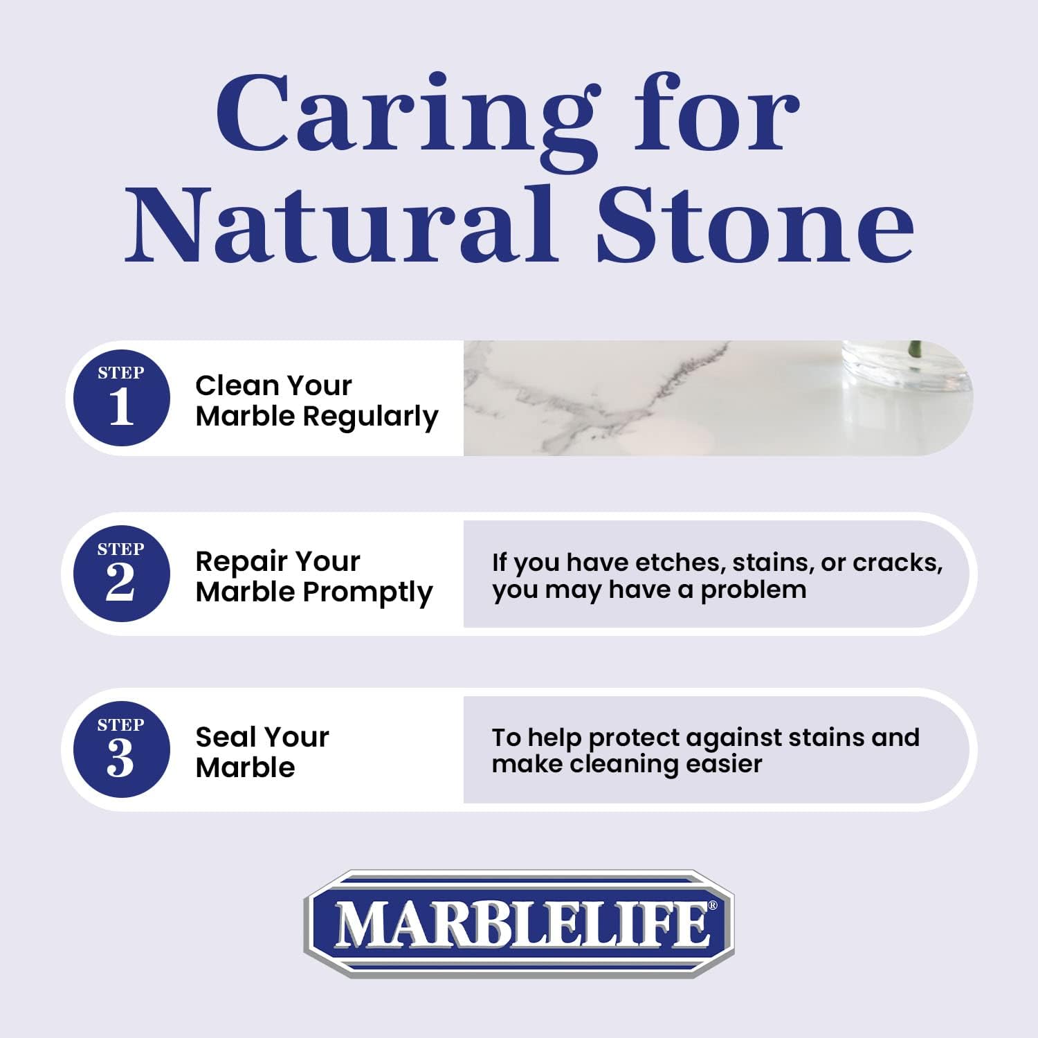 Marblelife Marble Gloss Conditioner, Used For Heavy Duty Countertop, Table, Bar, and Vanity
