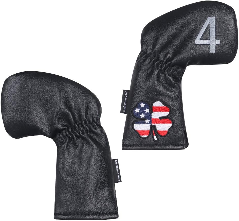 CRAFTSMAN GOLF 11pcs /Set USA US Flag Clover Leather Left Right Black White Green Dark Blue Iron