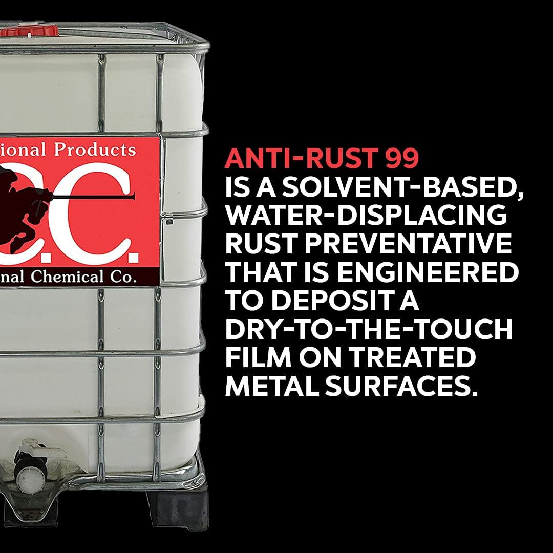 Anti-Rust 99 High-Performance Evaporative Solvent Rust and Corrosion Preventative; MIL C 16173 D