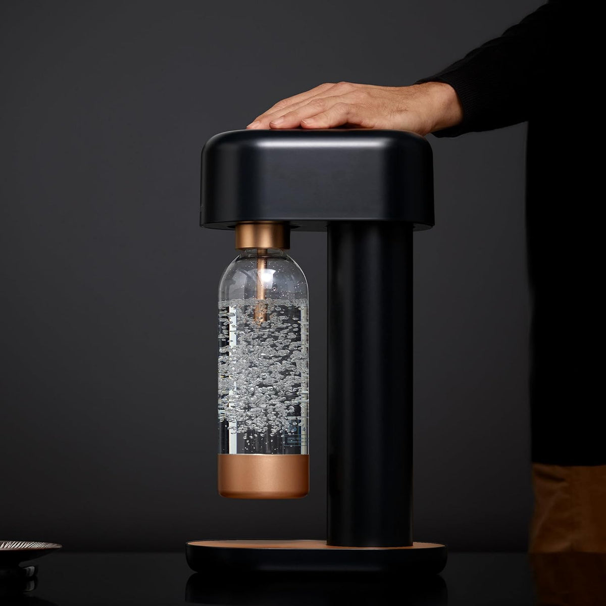 Mysoda Premium Carbonating Bottle 1L Copper - Compatible with MySoda and any brands - Quick-Lock