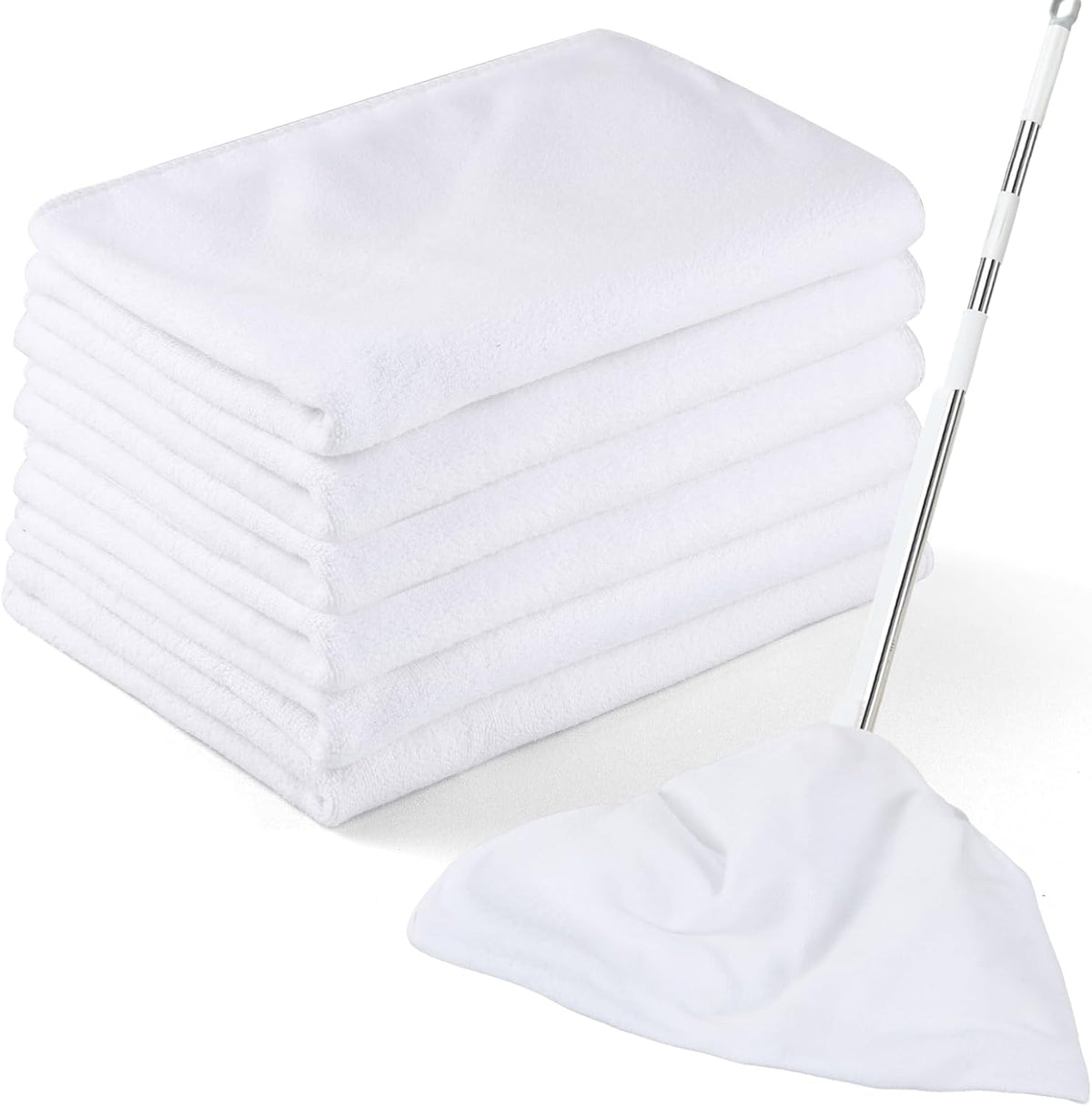 6 Pack Extra Large Microfiber Cleaning Cloths 20"x30", Lint-Free Reusable Towels for Home, Glass