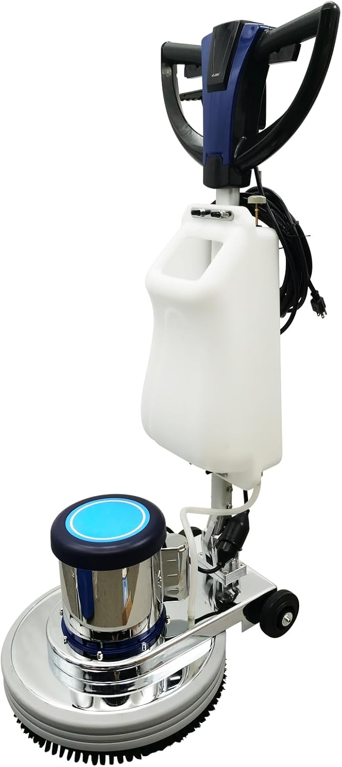 Floor Scrubber Buffer Polisher Commercial Floor Scrubber Machine 18" Tile Floor Cleaning and