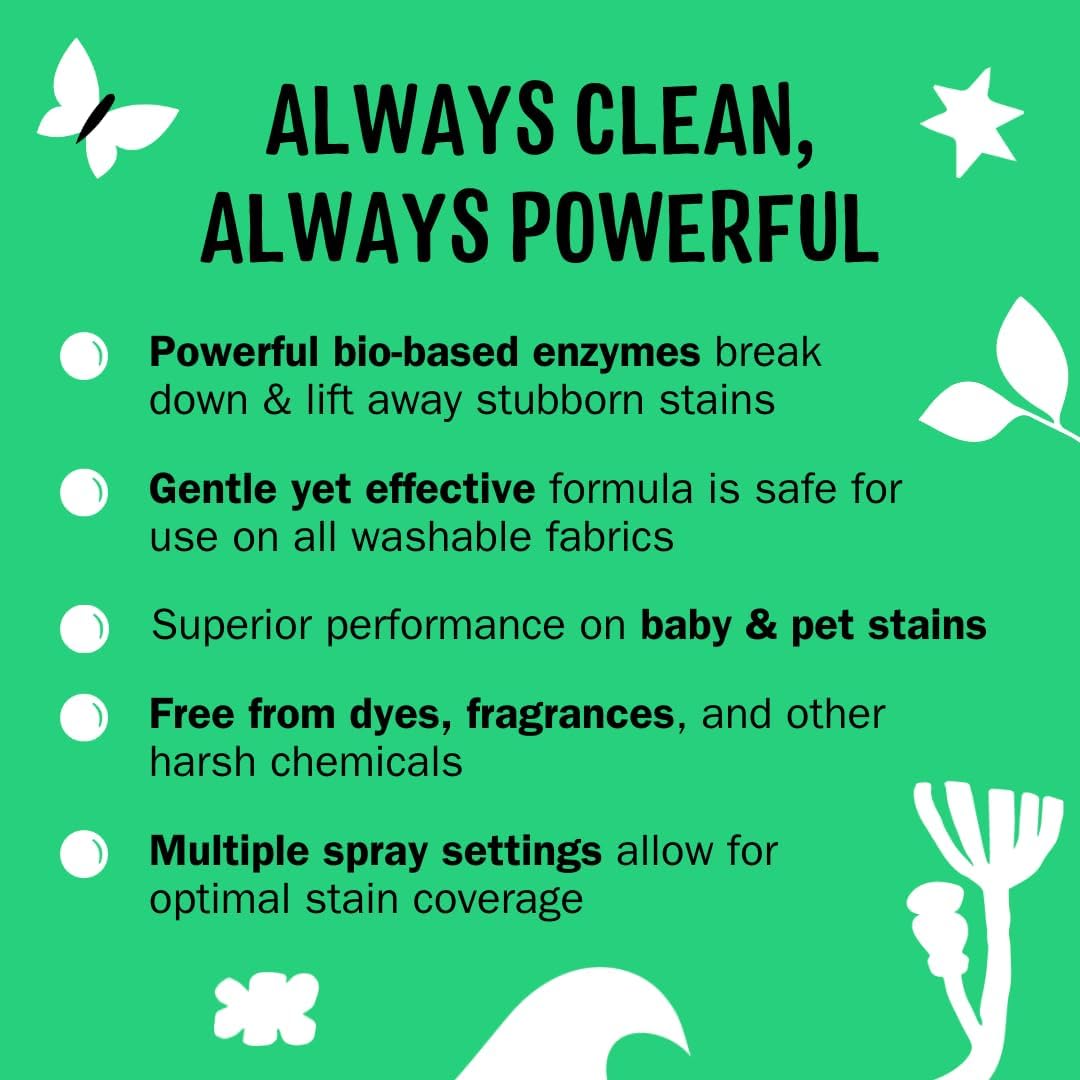 Molly's Suds Stain Remover Spray | Gentle Yet Powerful, Great for Baby & Pet Stains | Clean, Simple