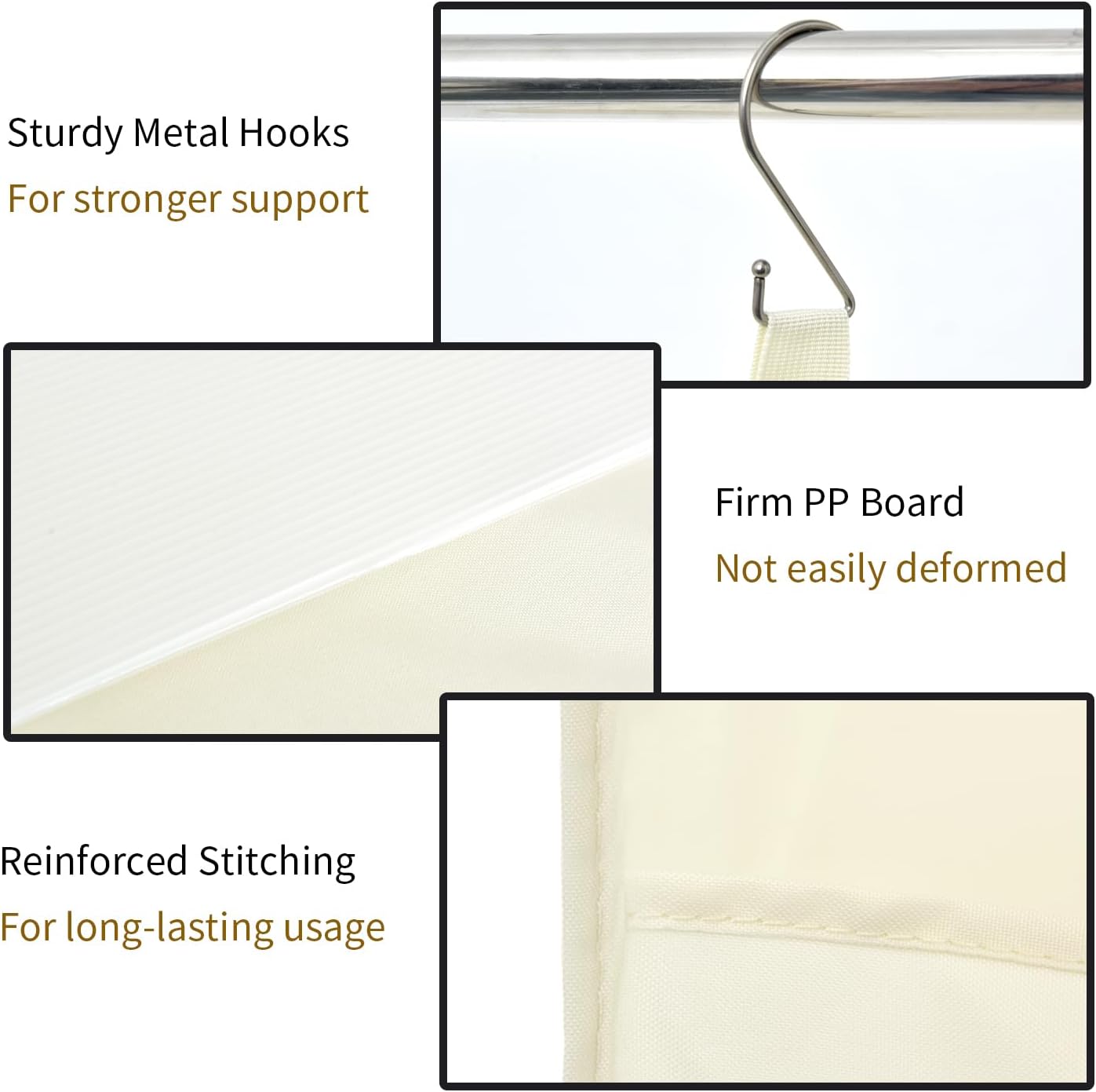 GRANNY SAYS 4-Shelf Hanging Organizer, Closet Hanging Shelves, Space Saver for Bedroom & Living