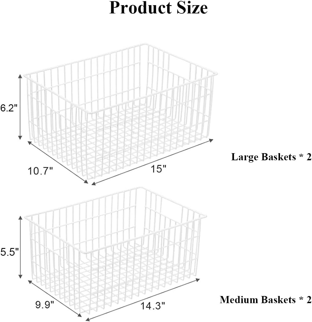 Orgneas Freezer Organizer Bins, Upright Freezer Basket Drawer Organizer Bins, Better Air