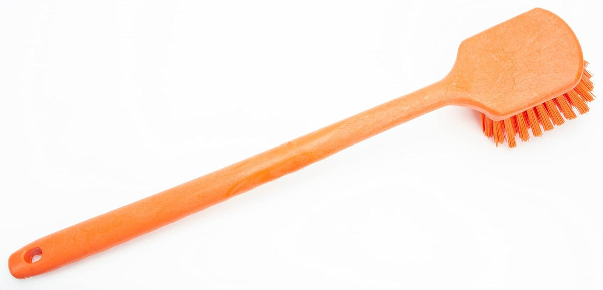 SPARTA 40501EC24 Plastic Large Scrub Brush, Kitchen Brush, Utility Brush With Long Handle For
