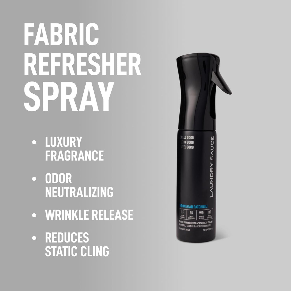 Laundry Sauce Fabric Refresher Spray Indonesian Patchouli, Odor-Fighting Fabric Refresher