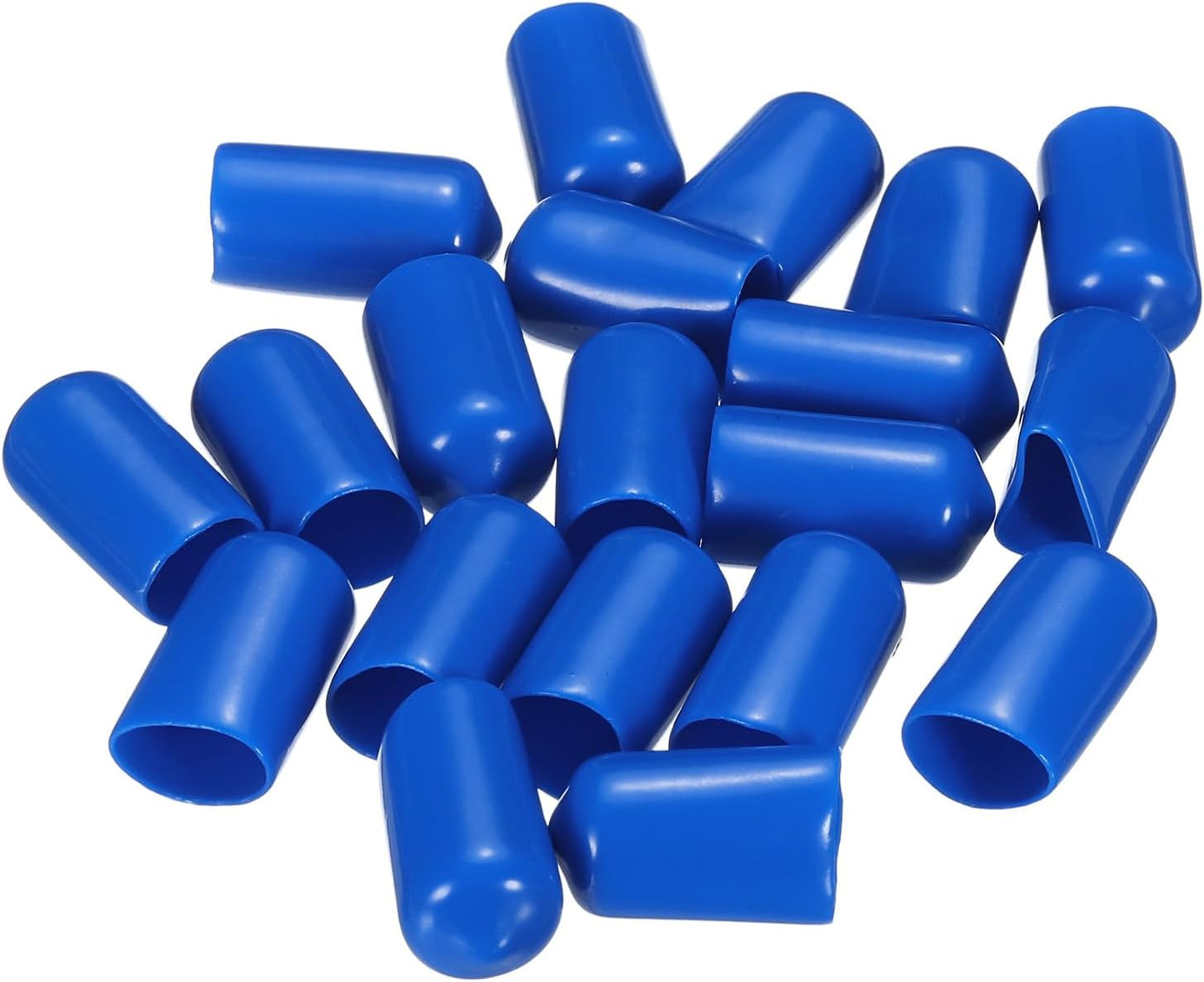 uxcell 20pcs Rubber End Caps 11mm ID Vinyl PVC Round Tube Bolt Cap Cover Screw Thread Protectors