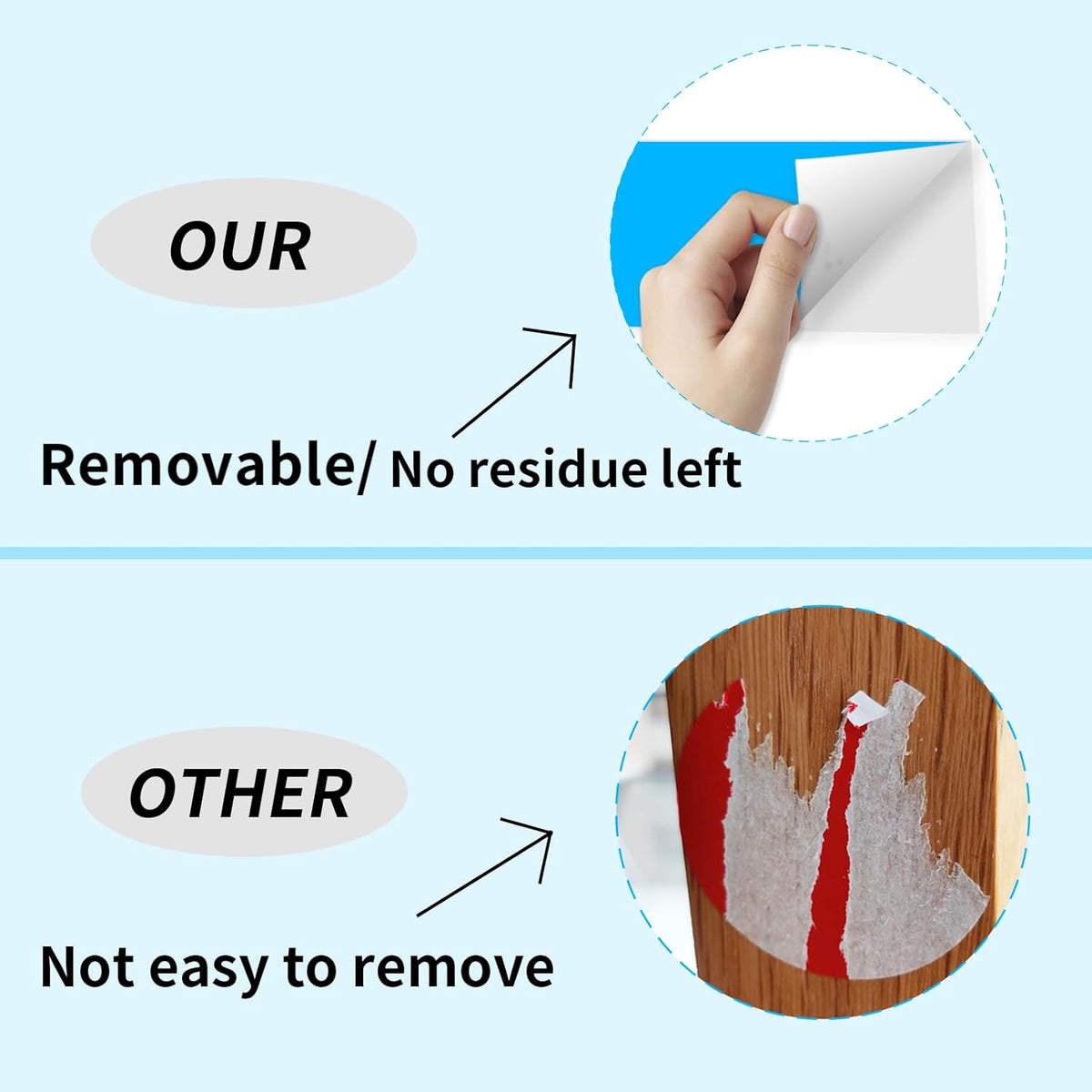 STARLIBOO 3"X5" Rectangle Colored Labels, Removable Moving Labels for Boxes, Permanent Warehouse