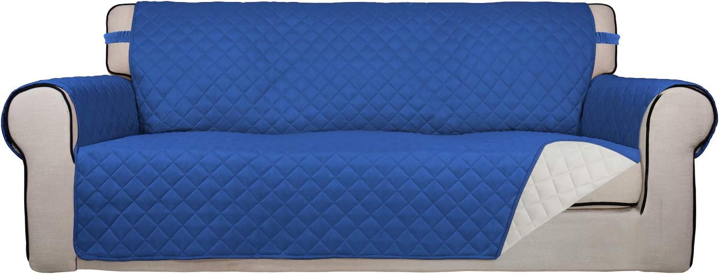PureFit Reversible Quilted Sofa Cover, Water Resistant Slipcover Furniture Protector, Washable