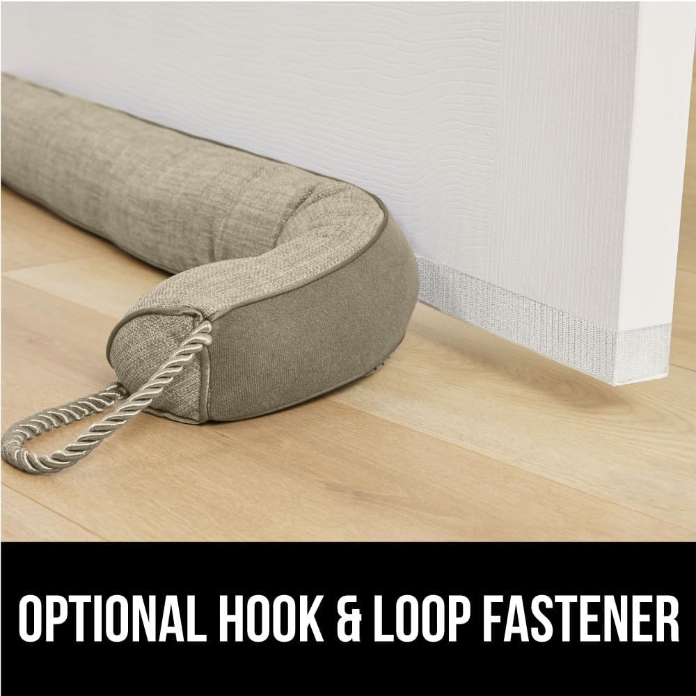GORILLA GRIP Door Draft Stopper for Bottom of Doors, Weather Stripping Seal Blocks Hot Air, Noise