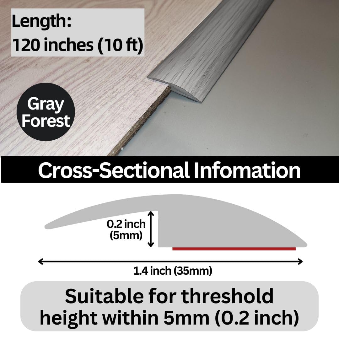 Floor Transition Strip Self Adhesive Carpet Wood Tile Vinyl Flooring Laminate Transition Cover Edge