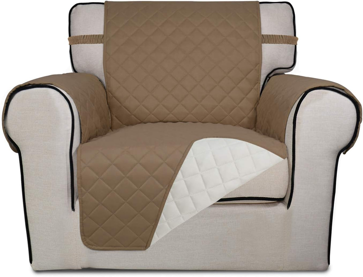 PureFit Reversible Quilted Sofa Cover, Water Resistant Slipcover Furniture Protector, Washable