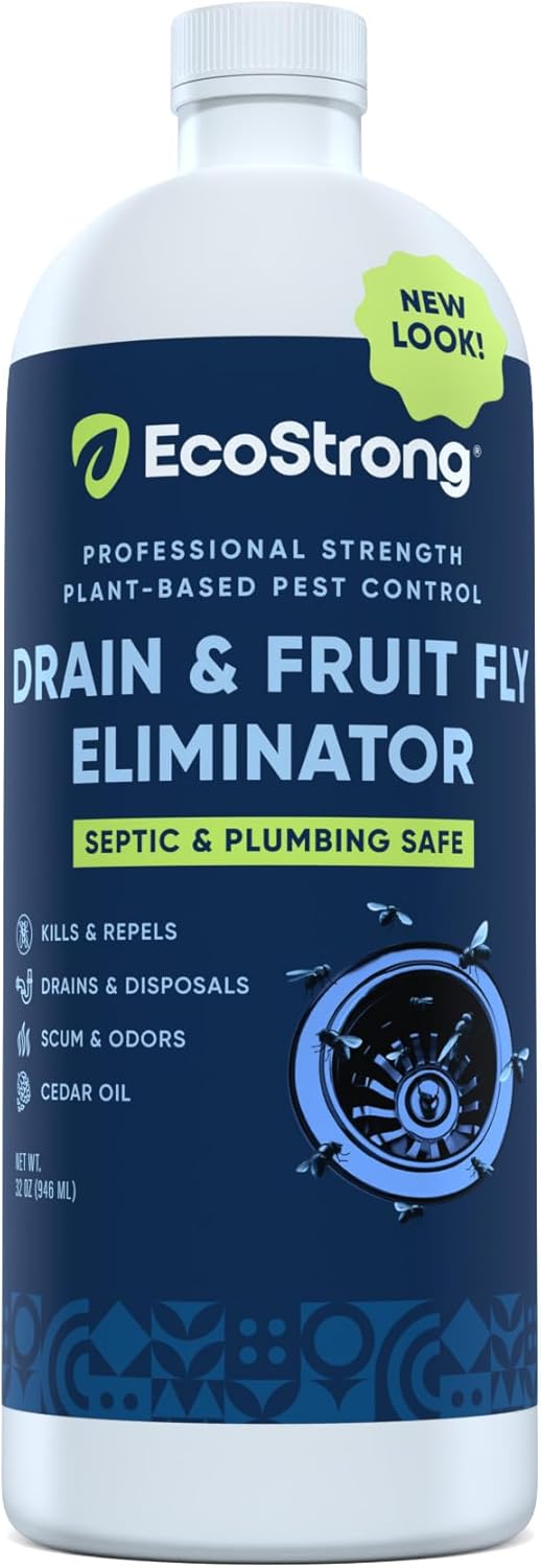 Fruit Fly Drain Treatment | Drain Fly Eliminator | Eliminates Gnats, Sewer Flies and More - Works
