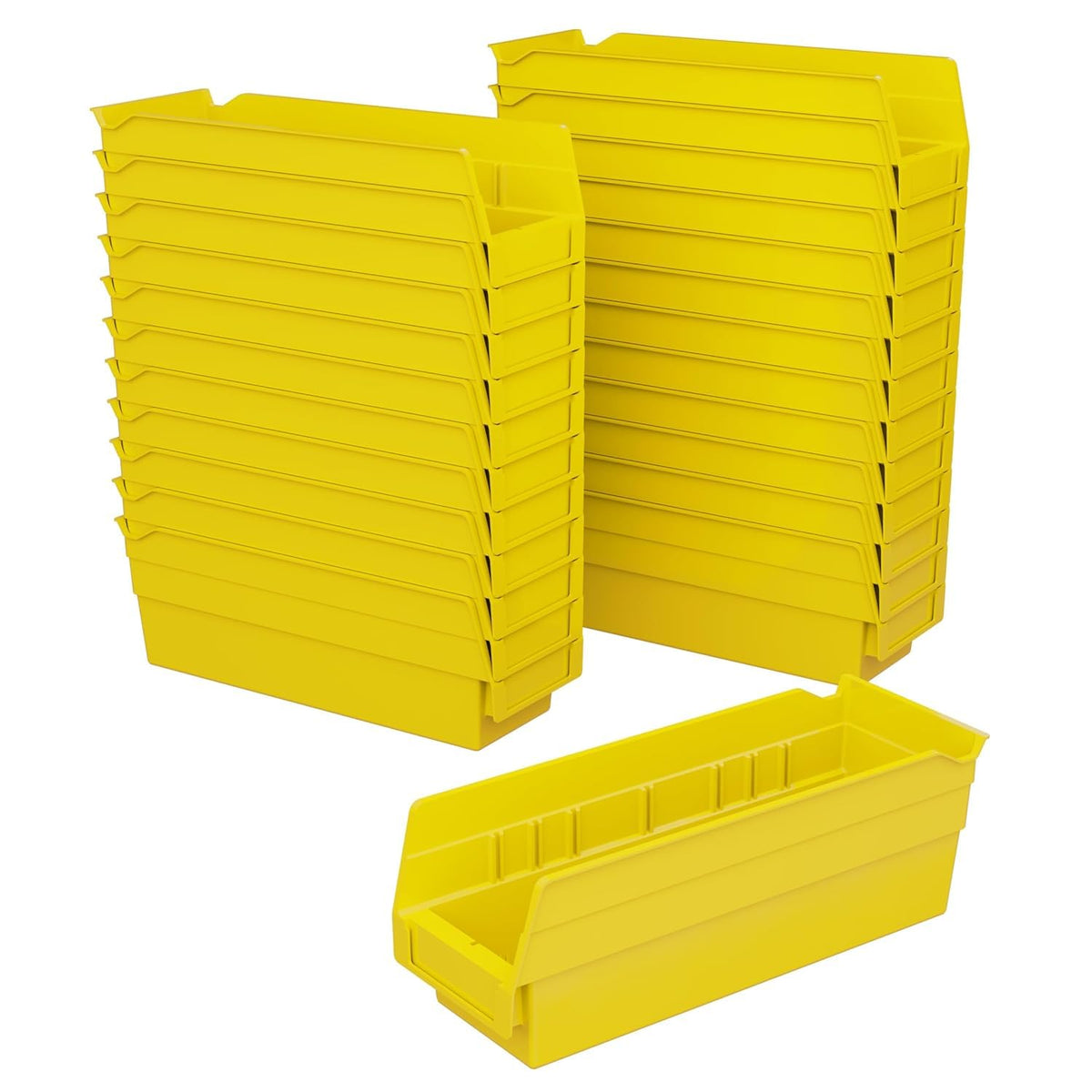 Akro-Mils 30120 Plastic Shelf Bins, Heavy Duty Storage Bins for Garage, Closet, and Drawer