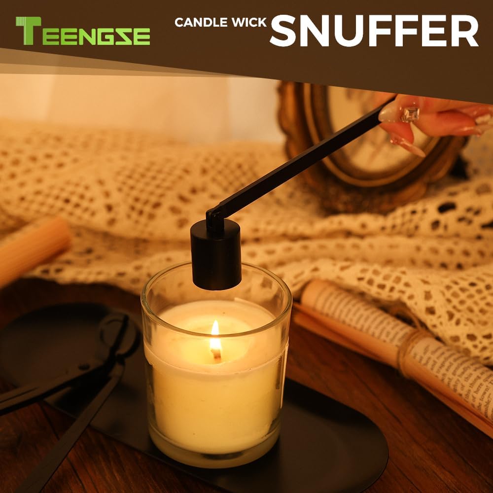 3 in 1 Candle Accessory Set, Candle Wick Trimmer, Candle Wick Snuffer, Candle Wick Dipper Beautiful