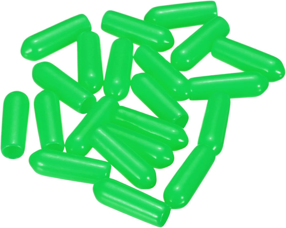 uxcell 20pcs Rubber End Caps 4mm ID Vinyl PVC Round Tube Bolt Cap Cover Screw Thread Protectors