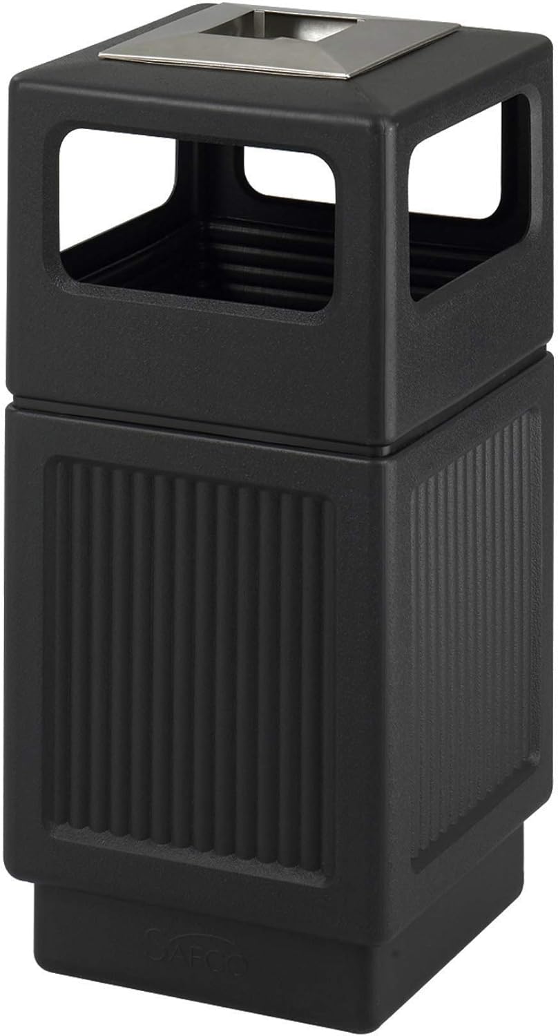 Safco Canmeleon Trash Can, 38 Gallons, Indoor and Outdoor Use, Durable & Weather-Resistant