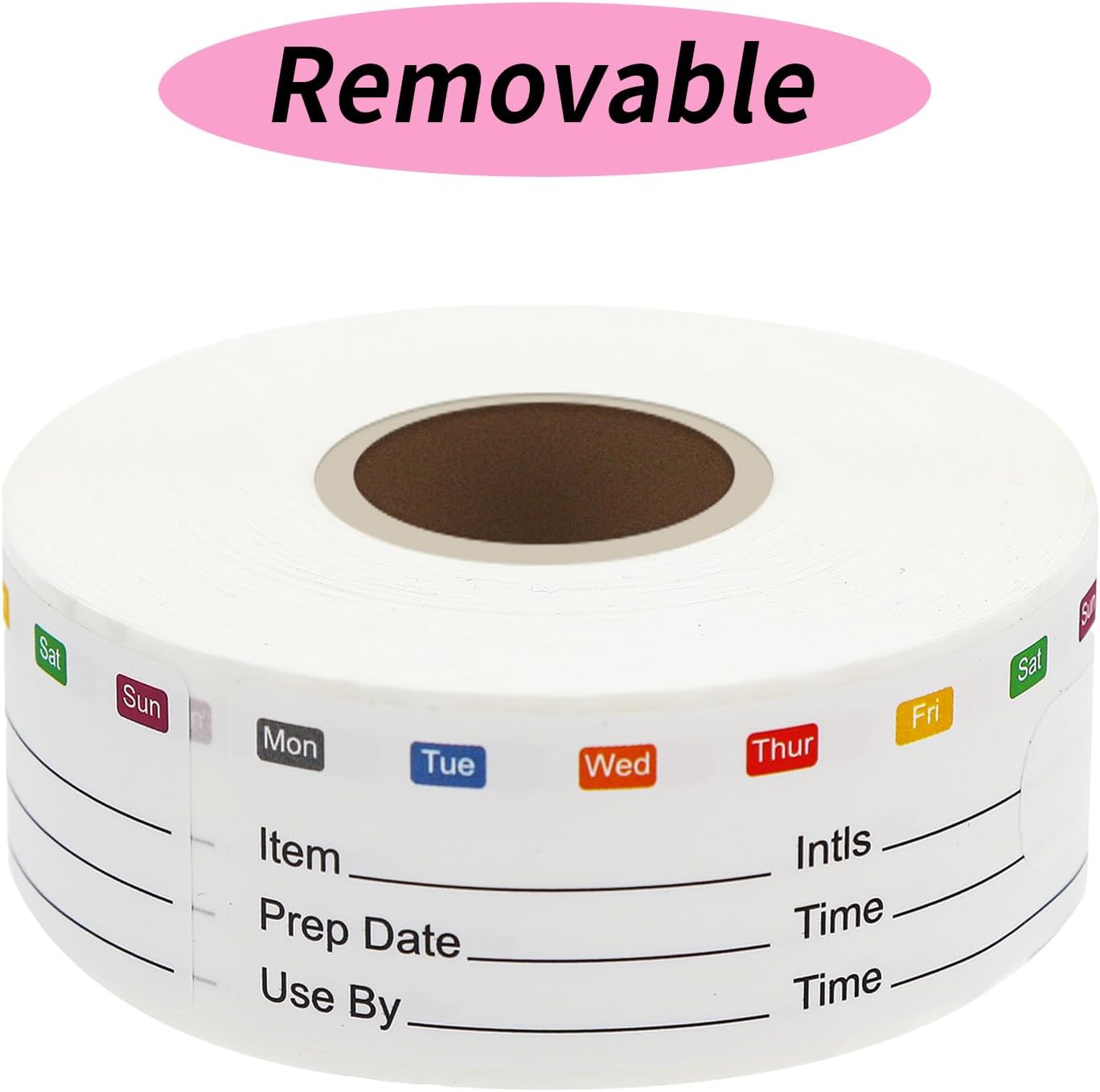 STARLIBOO Removable Freezer Labels, 1x3 Inch, 300pcs, Waterproof Oil Resistant Easy Clean Leaves No
