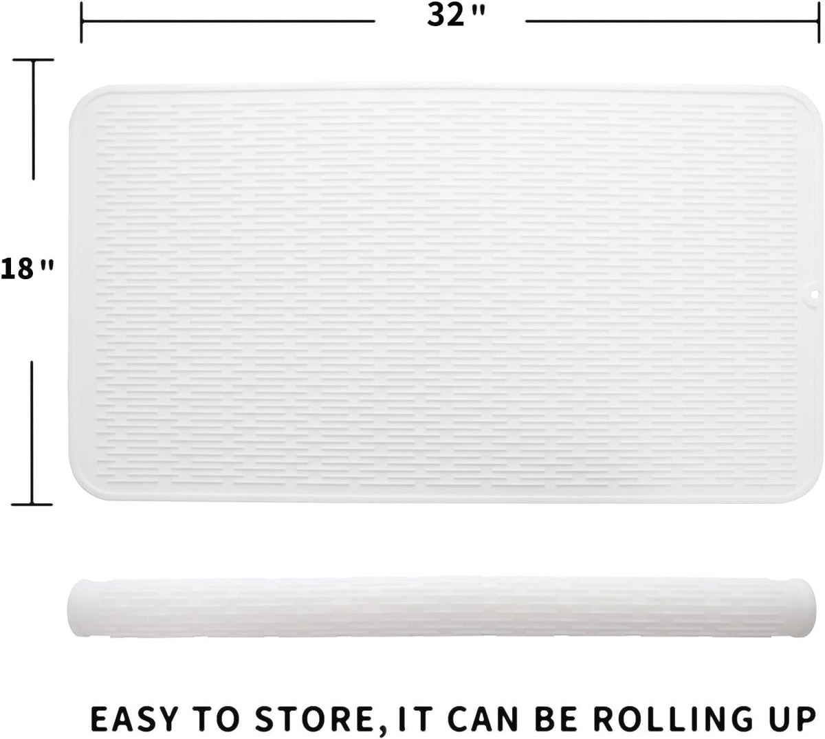 Silicone Dish Drying Mat for Multiple Usage,Easy clean,Eco-friendly,Heat-resistant Silicone Mat for