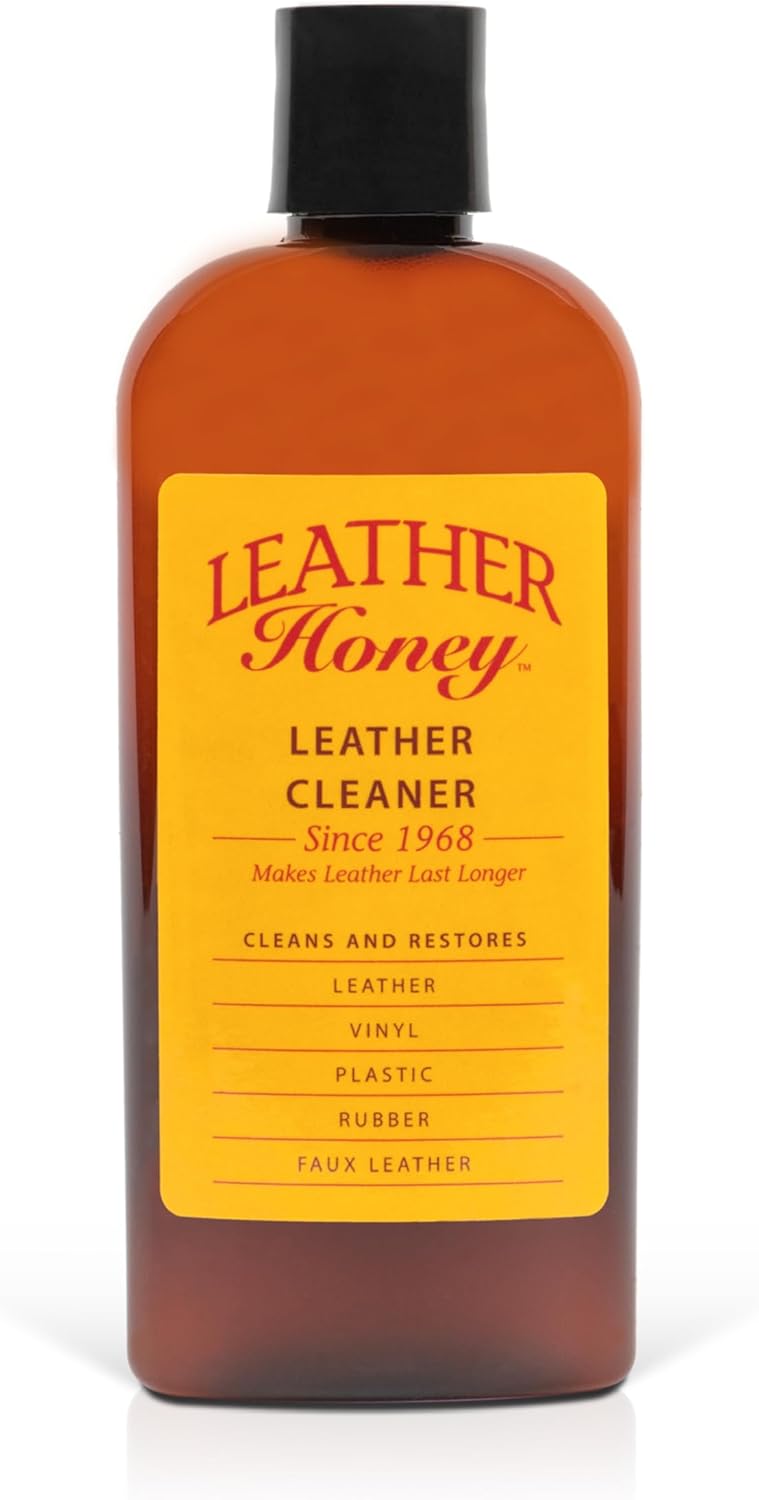 Leather Honey Leather Cleaner: Non-Toxic Leather Care Made in the USA Since 1968. Deep Cleans