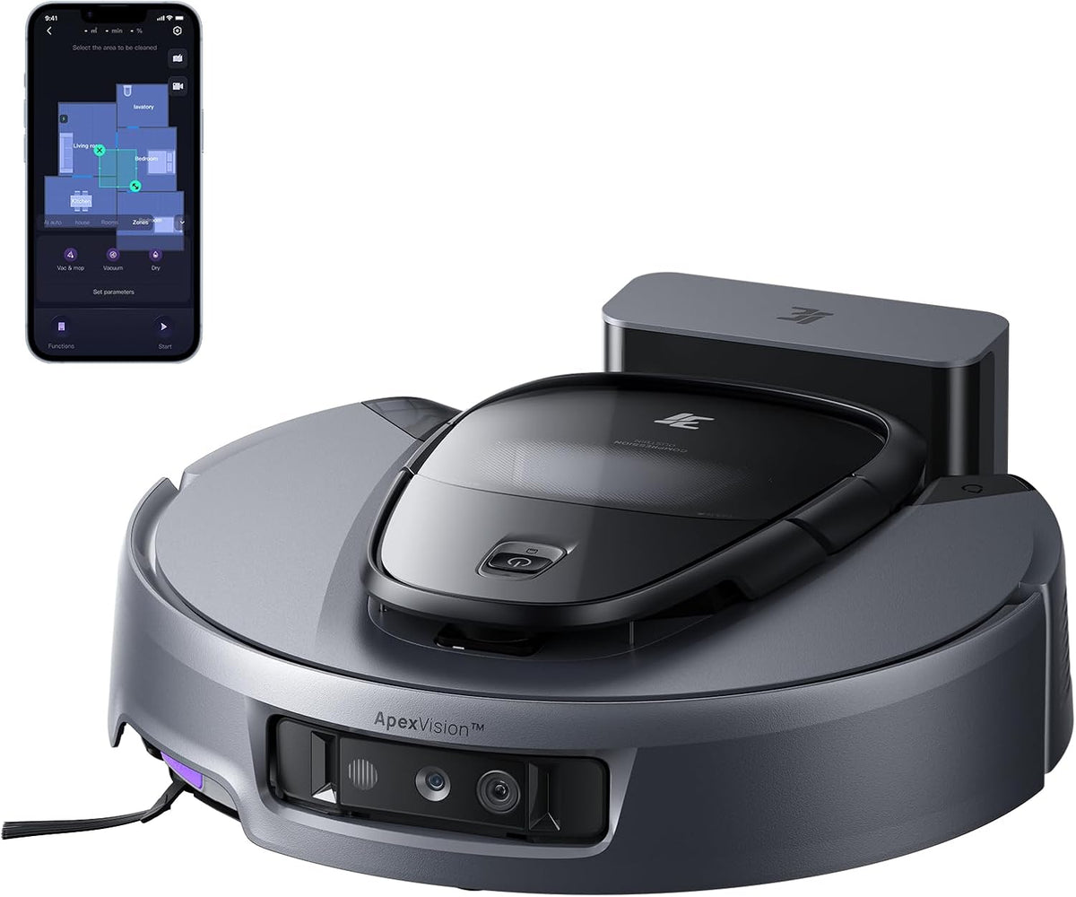 3i G10+ Robot Vacuum and Mop Combo, 18,000 Pa Suction, 60-Day Hands-Free Cleaning with Quiet Debris