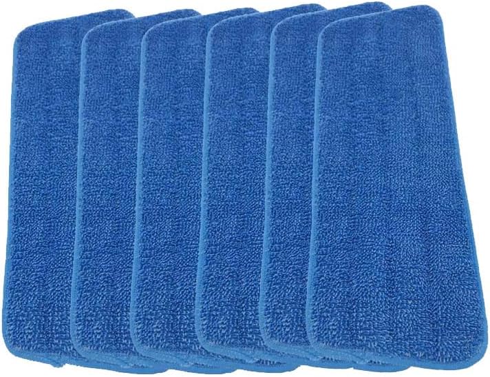 6 Pack Replacement Mop Refills Compatible with Rejuvenate Click N Clean Multi-Surface Spray Mop