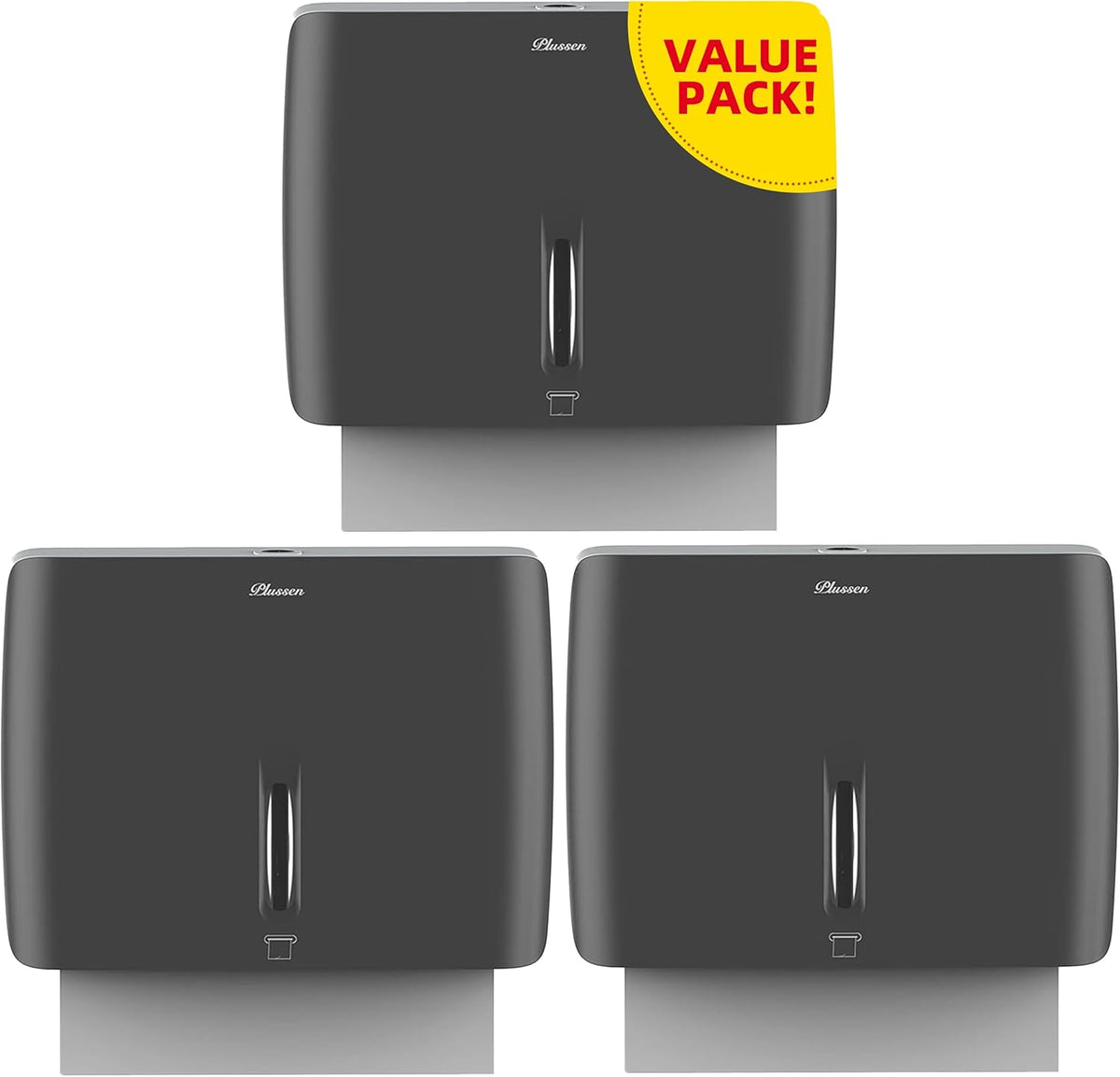 Trifold Paper Towel Dispenser Black Pearl Premium Grade 10⅞” Length X 8¼” High X 3¾” High for