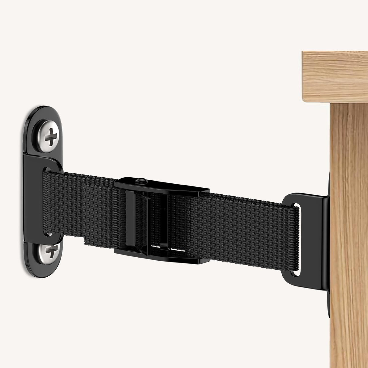 Anti Tip Furniture Anchors (2 Sets),Heavy Duty Furniture Wall Anchor,Adjustable Earthquake